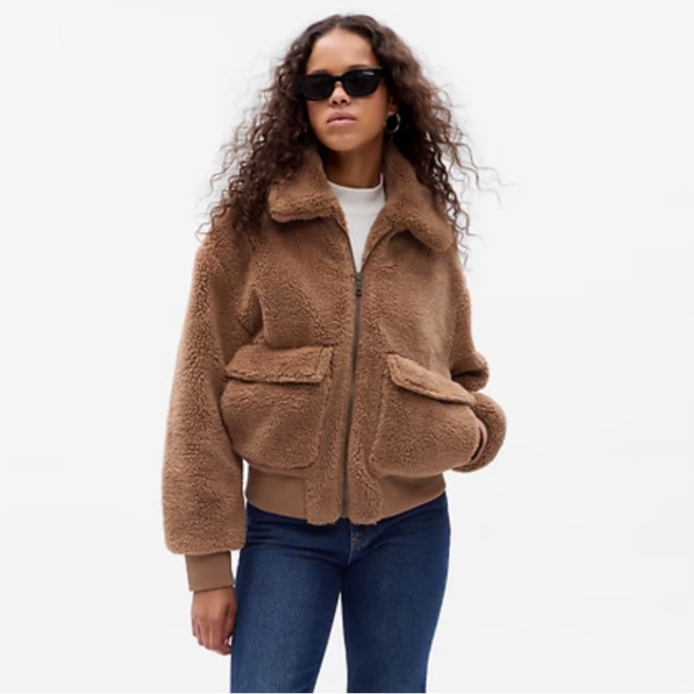 GAP Light Brown Sherpa Coat